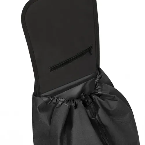 Chariot De Courses De Marché 2 Roues Pliable En Polyester Noir