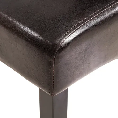 Chaise De Salle à Manger En Matière Synthétique Marron