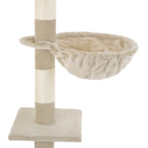 1 Arbre À Chat Dominique En Sisal, Mdf Beige