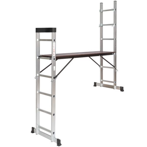 échafaudage Plateforme Multifonctions En Aluminium Argent