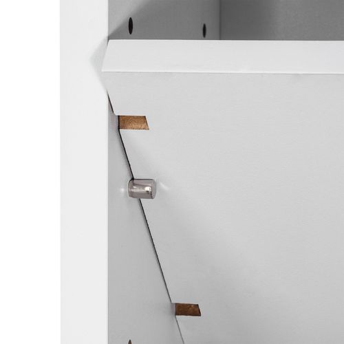 étagère Dvd Cd Juliane En Bois Mdf Blanc