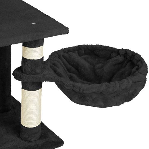 1 Arbre À Chat Marcel En Sisal, Mdf Noir