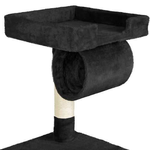 1 Arbre À Chat Marcel En Sisal, Mdf Noir