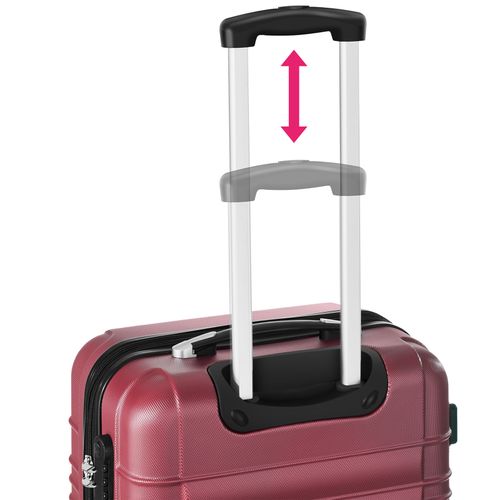 Valise Franco Amor Petit Modèle Rouge Bordeaux au meilleur Prix