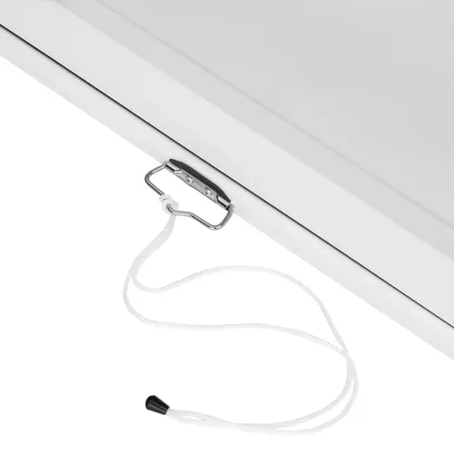 écran De Projection Extensible Mural En Polyester Blanc