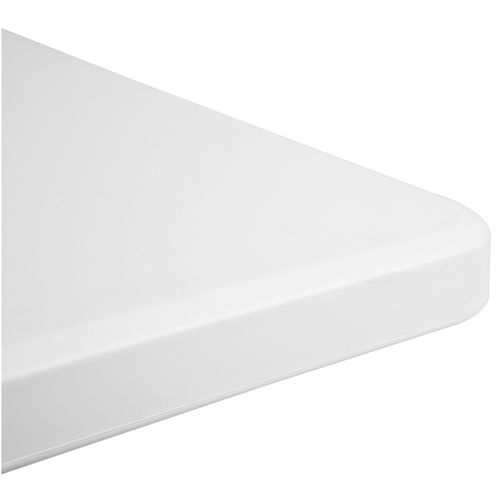 Table de jardin pliante, de réception, de camping en acier et en plastique 183 x 76 x 74 cm blanc