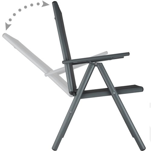 Salon De Jardin Gris Anthracite  189 X 90 X 72.7 Cm