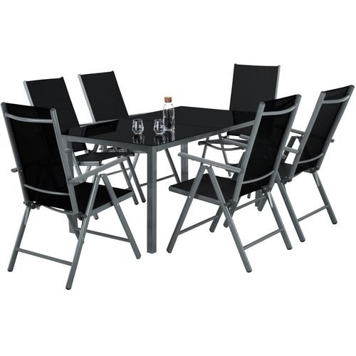 Ensemble Salon De Jardin Gris Anthracite  150 X 90 X 73 Cm