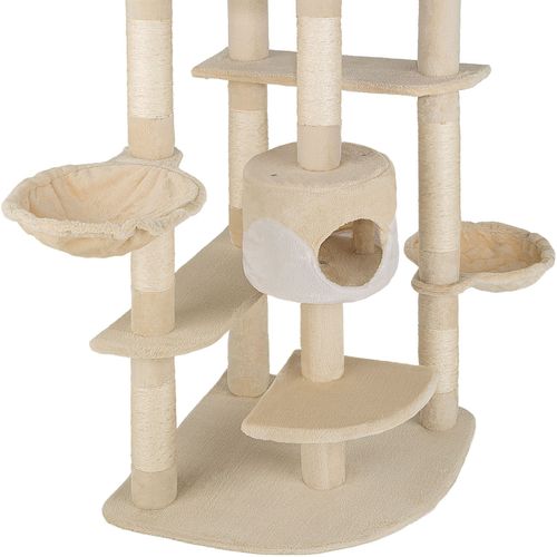 Arbre à Chat Fippi En Sisal, Mdf Beige/blanc
