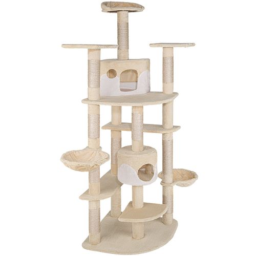 Arbre à Chat Fippi En Sisal, Mdf Beige/blanc