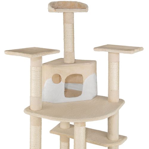 Arbre à Chat Fippi En Sisal, Mdf Beige/blanc