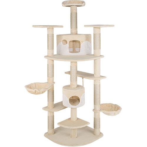 Arbre à Chat Fippi En Sisal, Mdf Beige/blanc