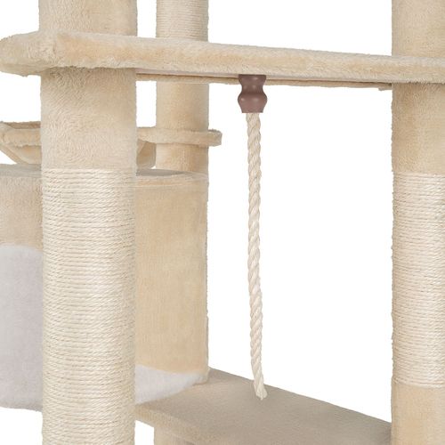 Arbre à Chat Fippi En Sisal, Mdf Beige/blanc