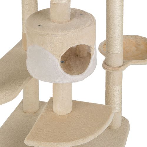 Arbre à Chat Fippi En Sisal, Mdf Beige/blanc