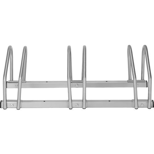 1 Support À Bicyclette En Acier Enduit De Poudre Argent