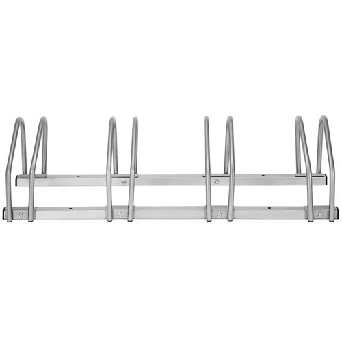 Support à Bicyclette En Acier Enduit De Poudre Argent