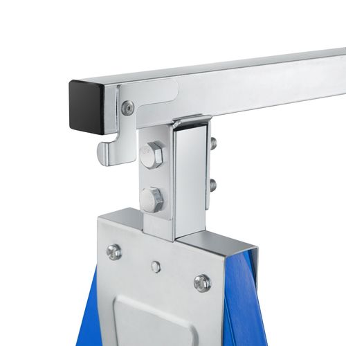 Lot De 2 Tréteaux Télescopiques En Acier Bleu