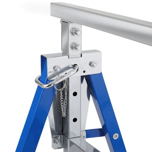 Lot De 2 Tréteaux Télescopiques En Acier Bleu