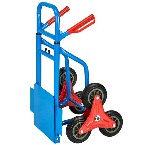 Diable Monte Escalier 200 Kg Plateau Pliable 6 Roues étoile Acier 103x49x66 Cm