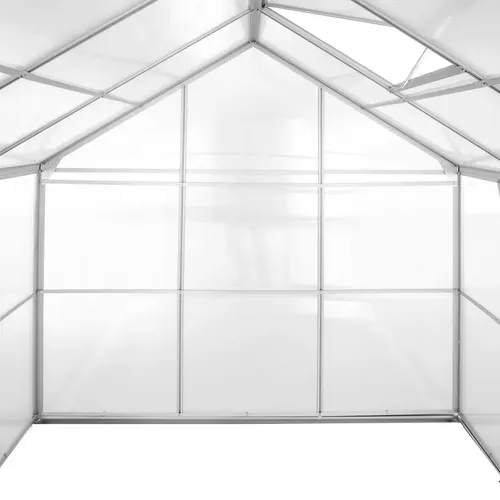 Serre En Aluminium Blanc Transparent
