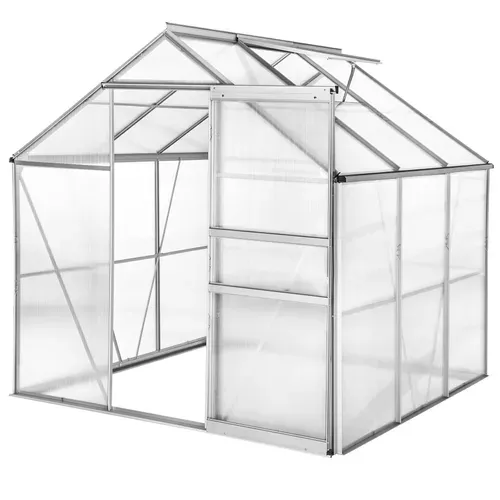 Serre En Aluminium Blanc Transparent
