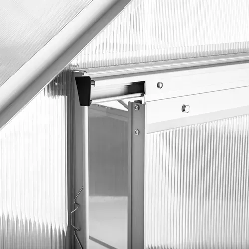 Serre En Aluminium Blanc Transparent