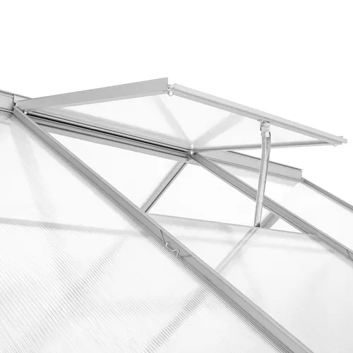 Serre En Aluminium Blanc Transparent