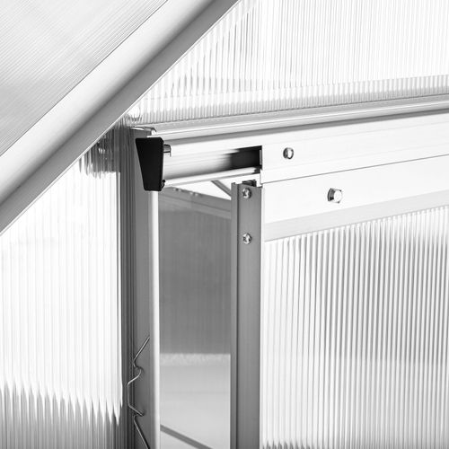 Serre En Aluminium Blanc Transparent