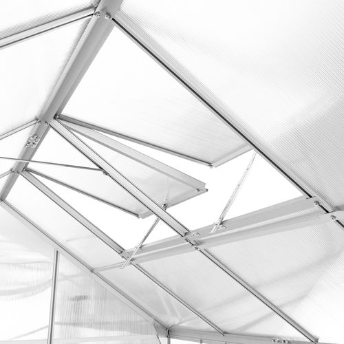 Serre En Aluminium Blanc Transparent