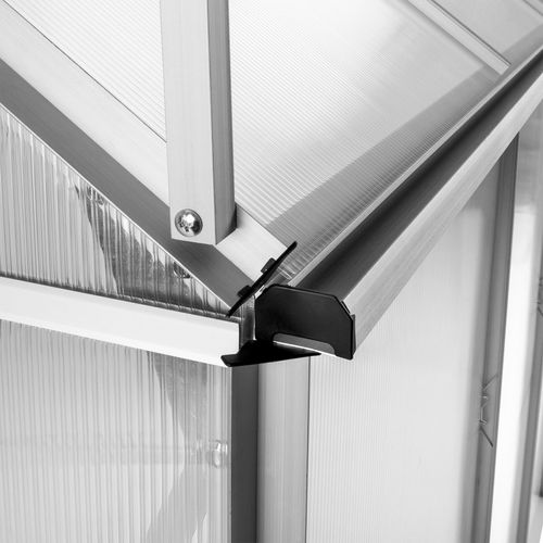 Serre En Aluminium Blanc Transparent