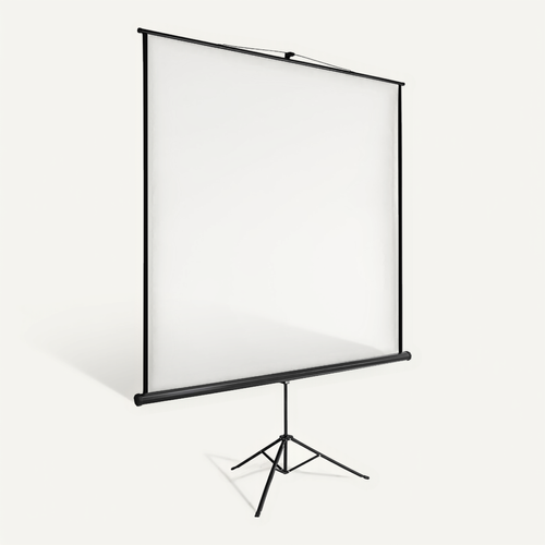 1 écran De Projection En Polyester Blanc