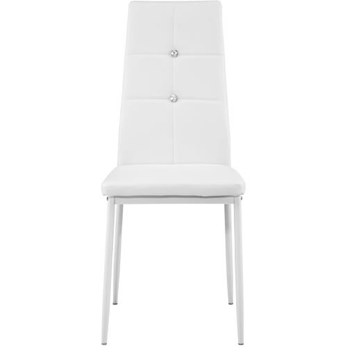 Ensemble De Chaises De Salle à Manger Julien En Matière Synthétique Blanc