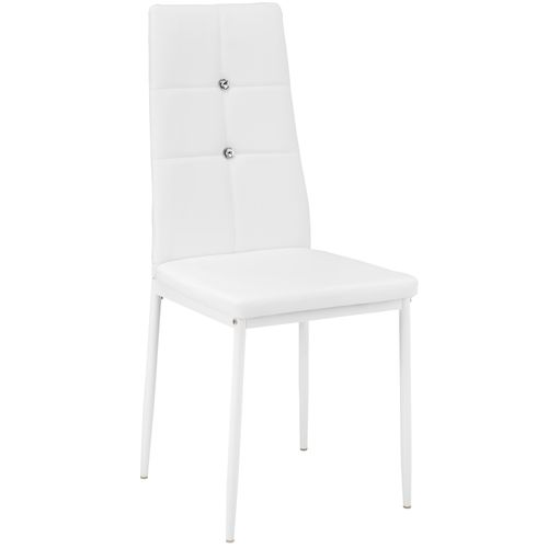 Ensemble De Chaises De Salle à Manger Julien En Matière Synthétique Blanc