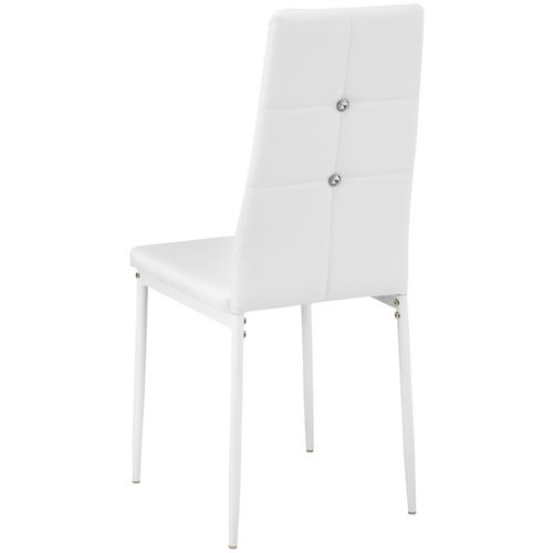 Ensemble De Chaises De Salle à Manger Julien En Matière Synthétique Blanc