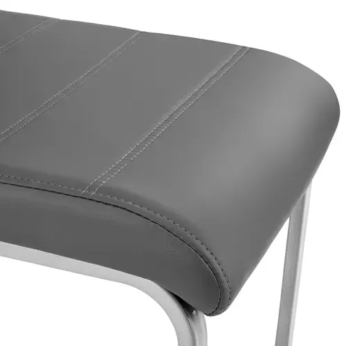 Ensemble De 2 Chaises De Salle à Manger En Cuir Synthétique Gris