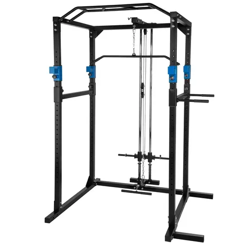 Cage De Musculation En Acier Noir/bleu