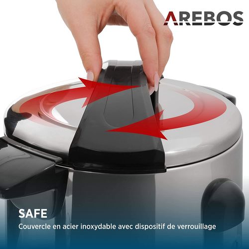 Distributeur De Boisson Chaudes 950w Chaudière À Eau 6,8l Réglage De La Température 30-110°c