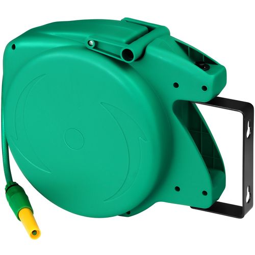 Dévidoir à Enroulement Automatique Pour Tuyau D'arrosage En Polypropylène Vert