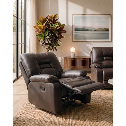 Ensemble Canapés Et Fauteuil En Cuir Pu Marron 6 Places Bergen