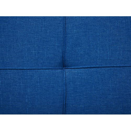 Canapé Convertible 3 Places En Tissu Bleu Cobalt Ronne