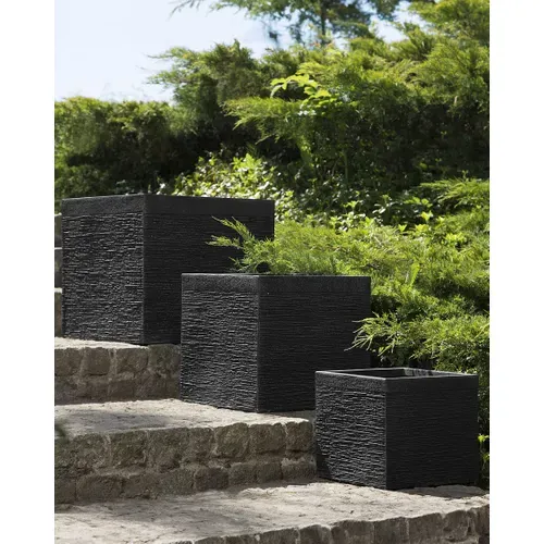 Cache-pot Paros 30 Cm Noir