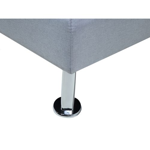 Canapé Convertible 3 Places En Tissu Gris Clair Roxen