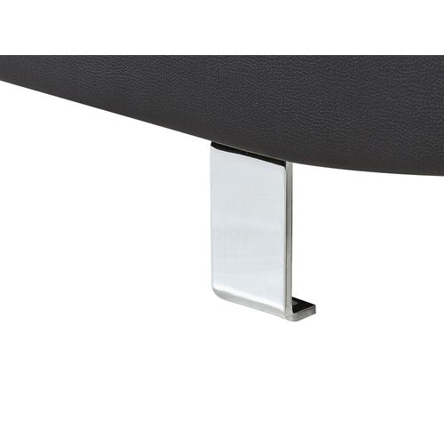 Canapé Angle à Gauche 5 Places En Cuir Pu Noir Norrea