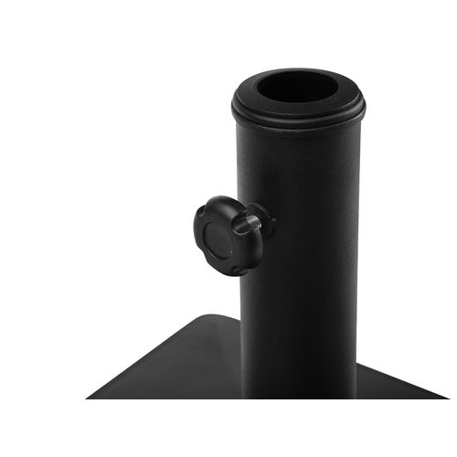 VONROC Pied De Parasol Carré 45x45cm - 26kg Béton - Métal - Compatible Mâts 35-48mm - Jardin Extérieur