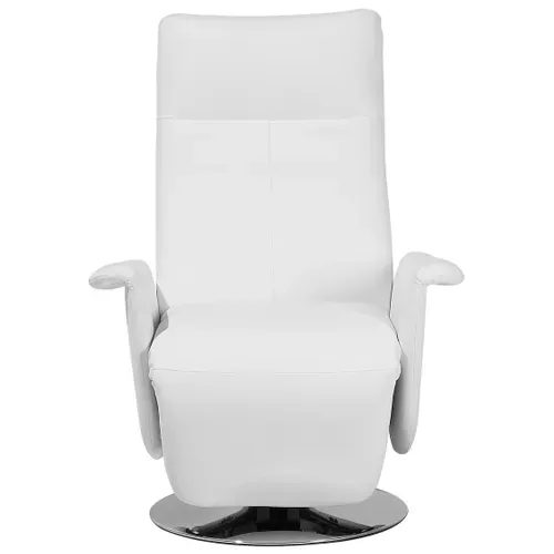 Fauteuil En Cuir Pu Blanc Prime