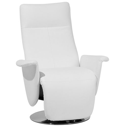Fauteuil En Cuir Pu Blanc Prime
