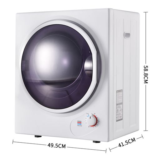 Mini Sèche-linge mural compact 2.5 kg Blanc
