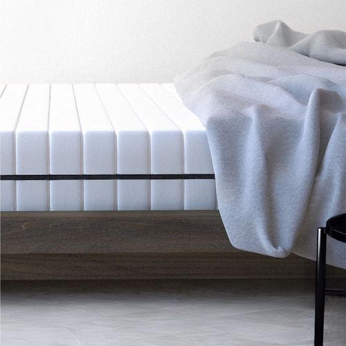 Matelas Mousse 160x200 cm Mi-ferme et Ferme, Hauteur 18cm, 7 Zones
