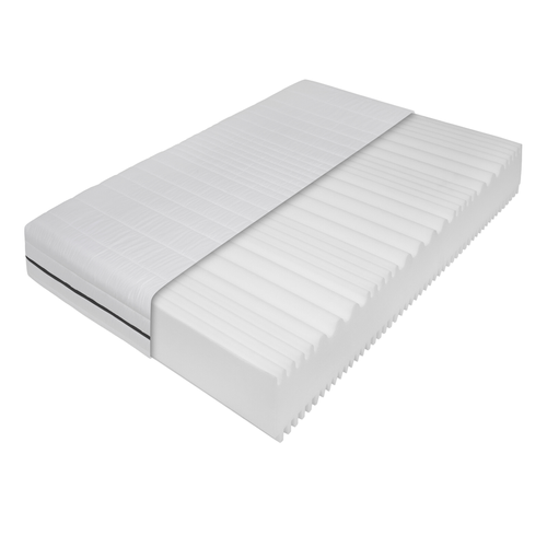 Matelas Mousse 160x200 cm Mi-ferme et Ferme, Hauteur 18cm, 7 Zones