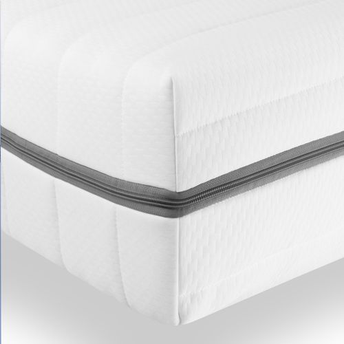 Matelas Mousse 120x190 cm Mi-ferme et Ferme, Hauteur 18cm, 7 Zones
